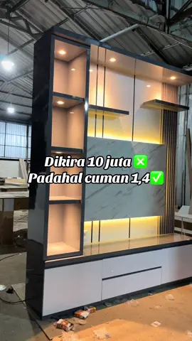 Backdrop tv kekinian yang trend saat ini #backdroptv #penyekatruangan #interiordesign #buffettv 