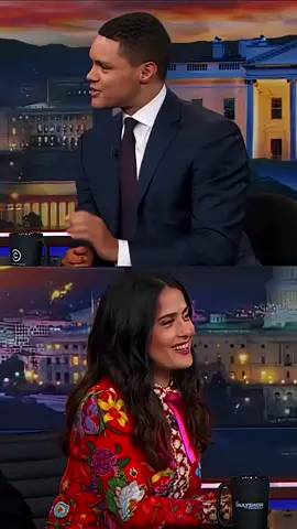 Salma Hayek reveals Donald Trump asked her out. #donaldtrump #salmahayek #trevornoah #for #fyp 