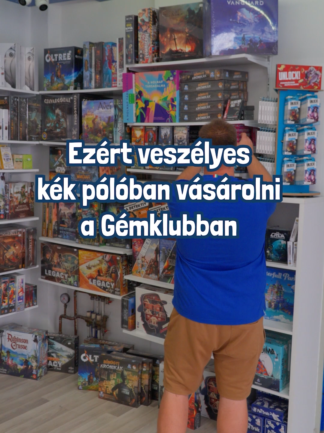 Ezért veszélyes kék pólóban vásárolni a Gémklubban #tarsasjatek #boardgame #boardgames #nekedbe #ajatekelmeny #jatszanijo #gemklub