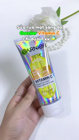 Sữa rửa mặt Garnier Vitamin C hỗ trợ dưỡng sáng da, cải thiện thâm nè, giá hạt dẻ nữa nha. #suaruamat #reviewsuaruamat #suaruamatgarnier #garniervitc #suaruamattrangda 