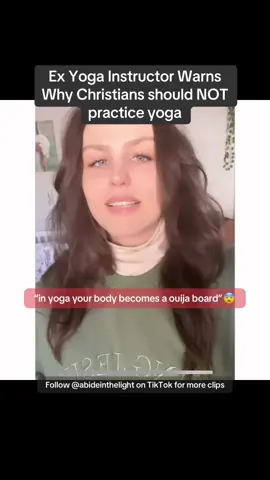 Ex Yoga Instructor Warns of the spiritual implications of practicing Yoga #repent #yoga #christianyoga #christiantiktok 