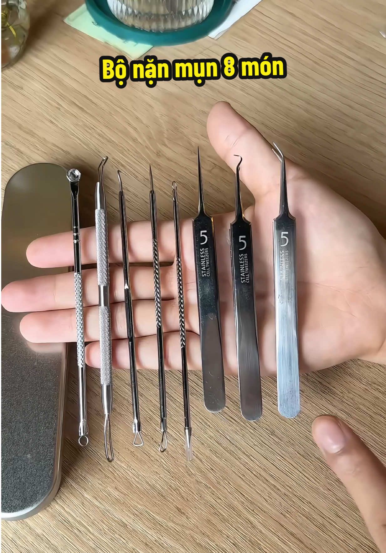 Bộ nặn mụn 8 món tiện lợi, sạch sẽ ,thích lắm #dungcunanmun #nanmun #bonanmun #nanmun8chitiet 