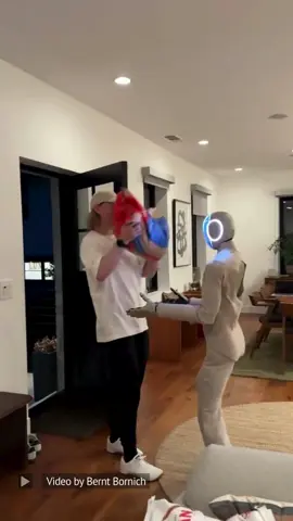 The NEO Gamma is a soft, quiet humanoid robot by 1X Technologies, designed for home use with natural movement, dexterous hands, conversational AI, and a friendly, approachable design. Video Credit: Bernt Bornich #engineering #technology #robots #robotics