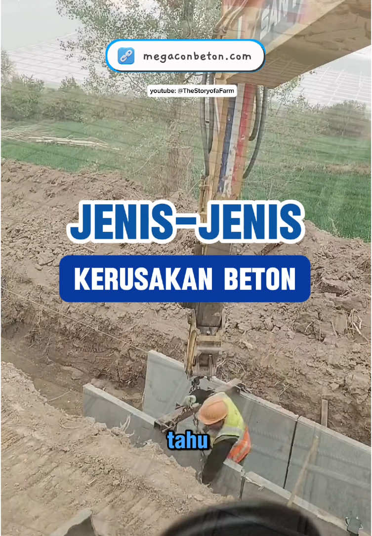 Jenis-jenis kerusakan pada beton: 4. Efloresensi (Efflorescence) Efloresensi adalah munculnya endapan garam mineral di permukaan beton, akibat pergerakan air di dalam beton. Meskipun tidak langsung merusak kekuatan struktur, efloresensi dapat mengganggu tampilan beton. 5. Kerusakan Akibat Suhu (Temperature-Related Damage) Perubahan suhu ekstrem bisa menyebabkan beton memuai atau menyusut, menimbulkan retakan atau deformasi. Kerusakan ini sering terjadi di area dengan fluktuasi suhu tinggi. 6. Kerusakan Akibat Zat Kimia (Chemical Damage) Paparan bahan kimia agresif seperti asam atau garam dapat mempercepat kerusakan beton, terutama di lingkungan industri atau daerah dengan polusi tinggi. Menurutmu apa aja nih cara yang bisa dilakuin buat ngatasin kerusakan pada beton? Let me know dikolom komentar ———————————— Fyi yang butuh partner terbaik dalam pembuatan produk beton pracetak berkualitas tinggi dan efisien, yuk percayakan saja ke Megacon Beton yang dikenal unggul dari mutu bahan betonnya dan punya kualitas bahan yang kuat dan awet, apalagi timnya juga tenaga profesional loh. For more info silahkan DM ya. Artikel referensi: demix.coid #kerusakanbeton #betonmengelupas #betonretak #korositulanganbajabeton #betonbertulang #betonpracetak #uditch #materialbangunan #konstruksi #bangunan #beton #faktamenarik 