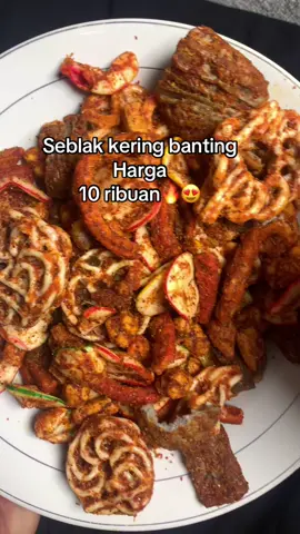 Seblak kering dari ratu basreng #sebring #seblakkering #jajanantiktok 