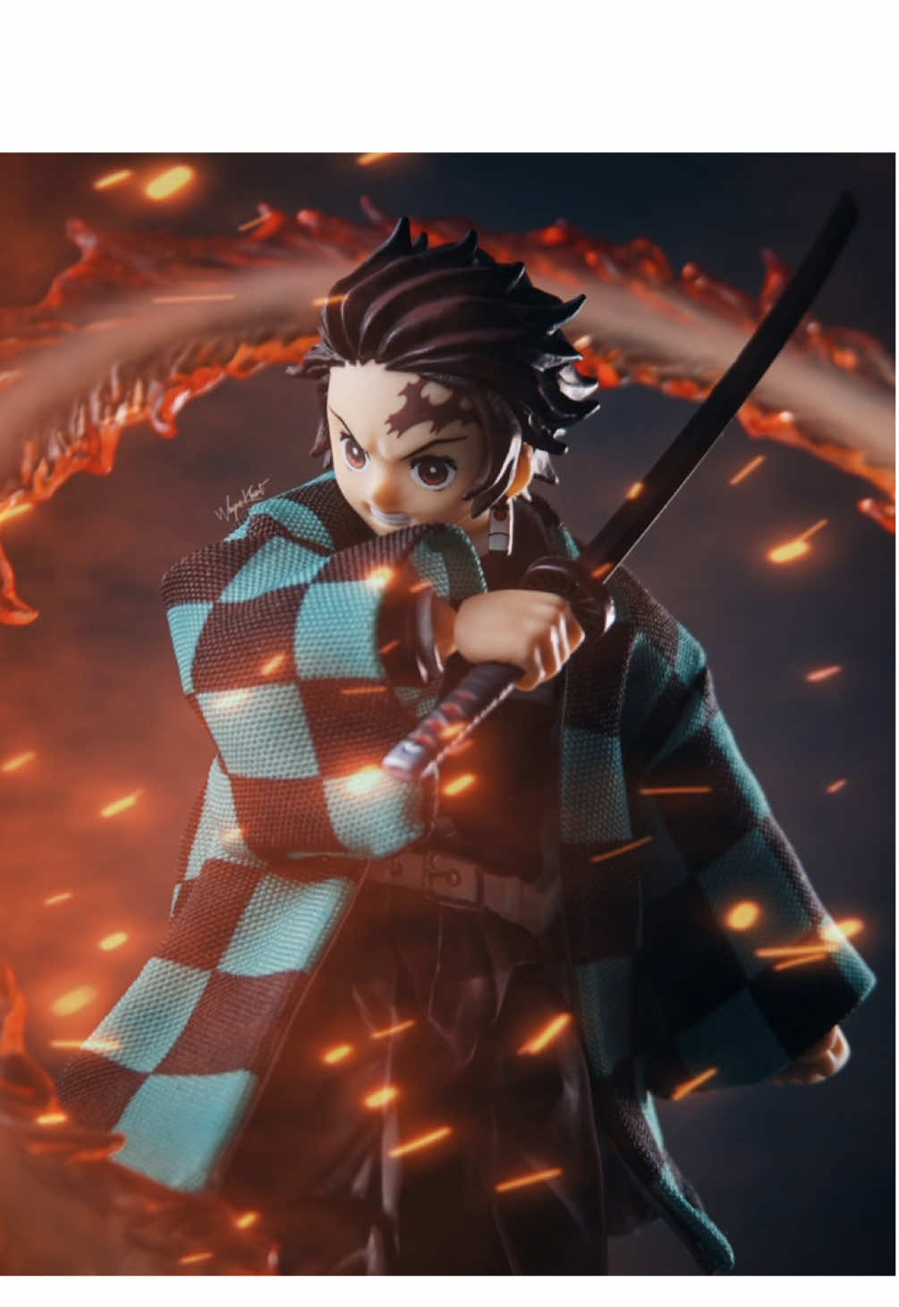 🎬Demon Slayer: Infinity Castle ကြည့်ပြီးကြပြီလား?  📸Tanjiro Action Figure from Demon Slayer Anime  #demonslayer #toyphotography #actionfigures #tanjiro #waynekhantcollectibles 