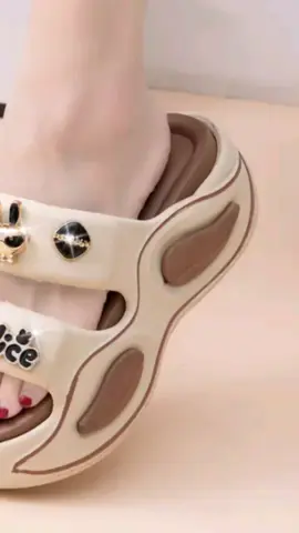 【COD】New Fashion Sandals for Women 7CM Korean Double Strap Casual Comfort Slippers Office Black Summer Walking Shoes 8029-7L Girl Footwear Slide Parent #sandalforwomen #sandal #fyp #foryou 