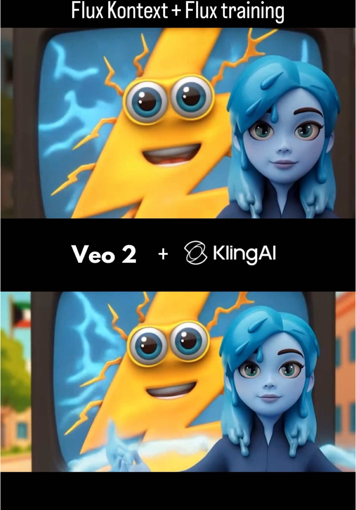 Created using: #Flux Kontext + Flux Training Motion by: #veo2 x #KlingAl Kahrub & Qatoora for the 