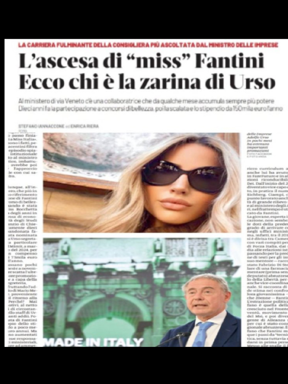 150000 euro all' anno per la #portaborse del ministro #adolfourso la promozione dei disvalori promossa dal #berlusconismo 