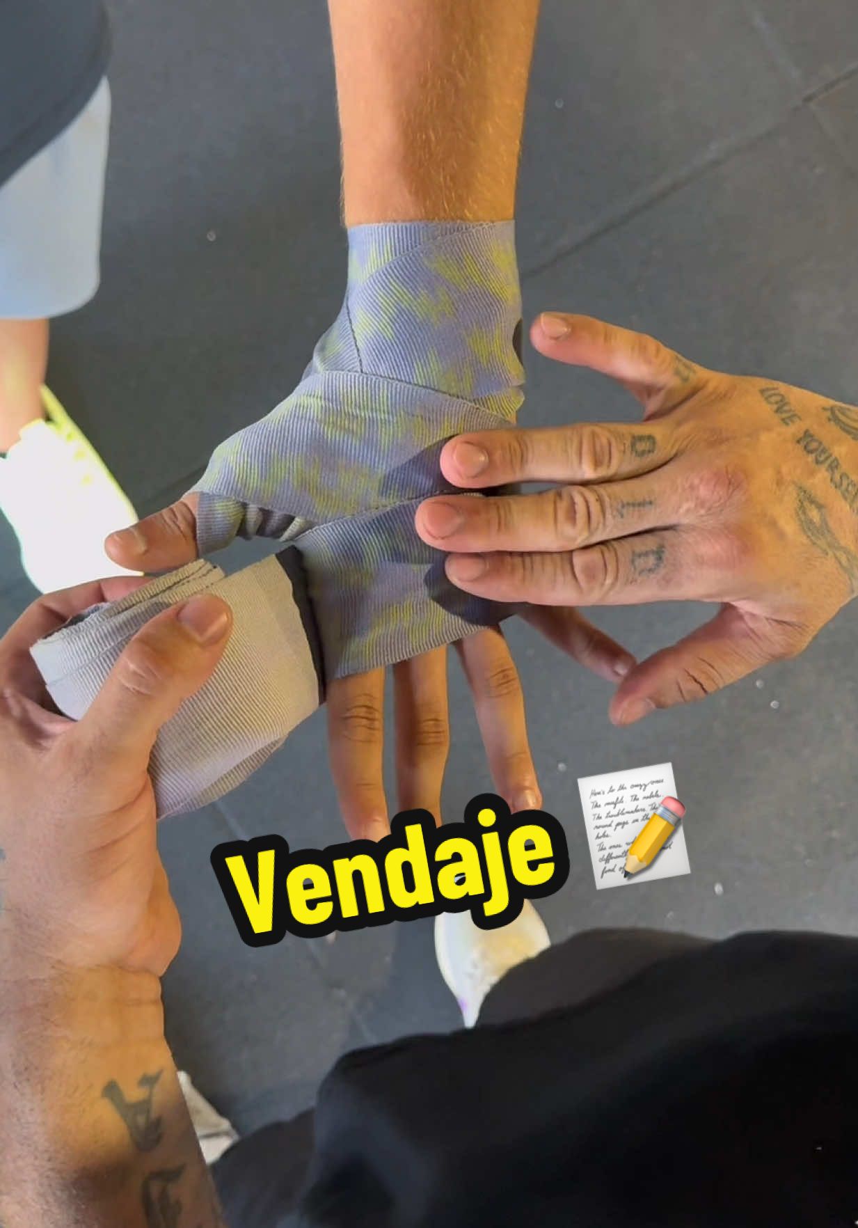 Cómo vendar tus manos 📝 #boxeo #boxing #tutorial #parati #teamsanchez 
