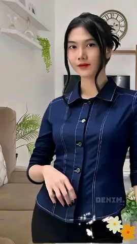jangan lewatkan promo sepesial hari ini kamu bisa dapatkan kemeja wanita ini dengan harga terjangkau, kemeja wanita potongan slimfit cocok untuk kerja atau harian, kemeja wanita berbahan denim  kualitas premium, buruan beli klik keranjang kuning #kemejawanita #kemejadenim #bajuwanita #kemejadenimwanita #kemejajeans 