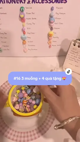 STT 16 ạ 3 muỗng gồm combo 2 muỗng size 1 + 2 quà tặng và 1 muỗng size 2 + 2 quà tặng 💝 Của bạn Nguyễn Trân ạ ✨🫶🏻 #xh #trending #luckyscoop #stationery #accessories #uninbybi #uninluckyscoop #DIY 