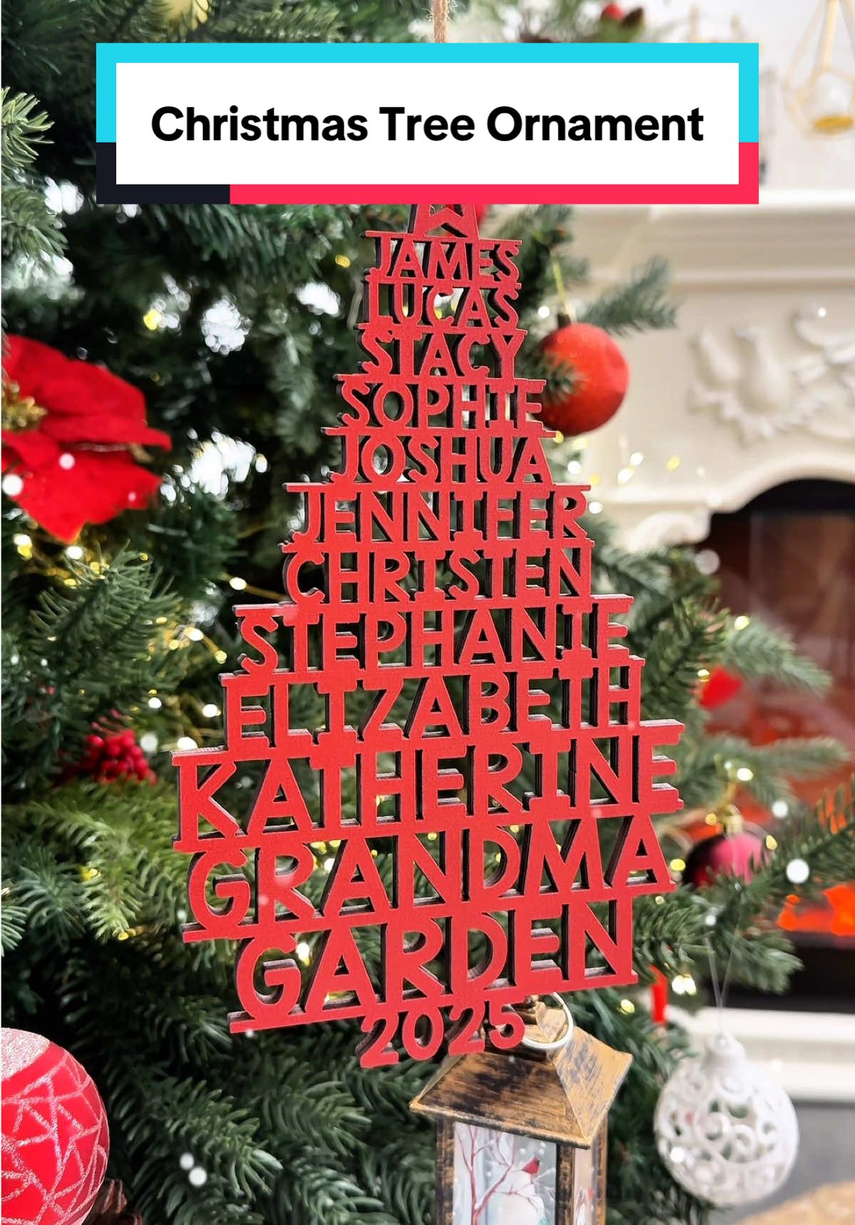 Is your tree missing something? Add some family sparkle! 🎄✨ #macorner #ornament #holidaygift #family #christmastree