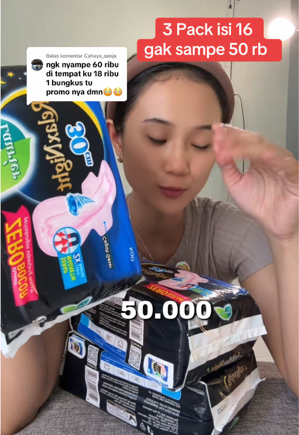 Membalas @Cahaya_senja harga berubah sewaktu waktu ya kak promo laurier 3 pack isi 16 #laurier #promopembalut3pack #pembalutwanita #guncang88 