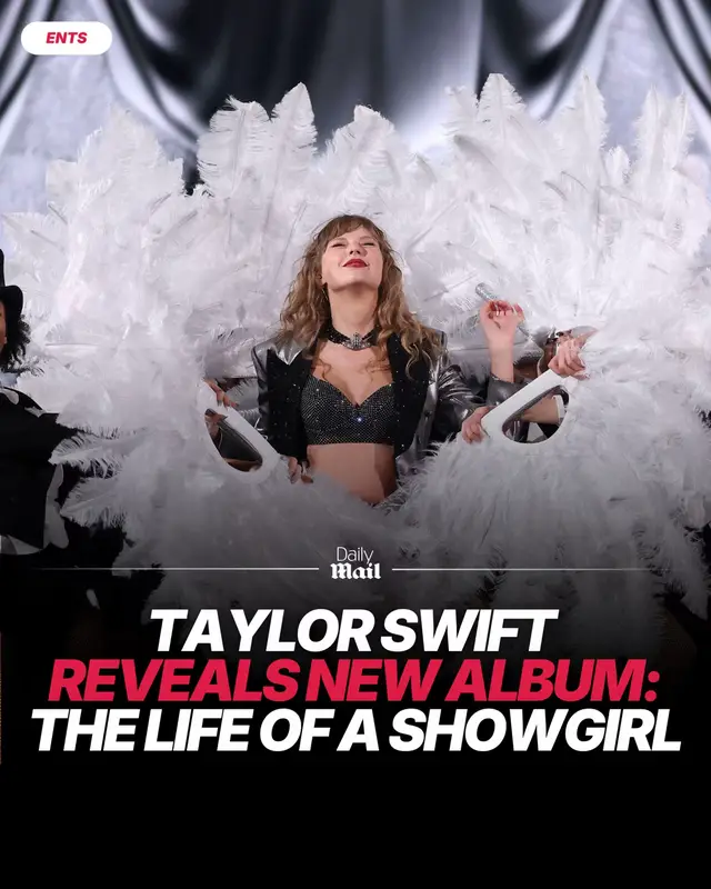 Taylor Swift shocked her loyal fans on Monday with a countdown leading down to the announcement of her new album: The Life Of A Showgirl. The 35-year-old pop superstar's website initially featured a countdown over a glittering orange background and the cryptic text below: 'Expires August 12 at 12:12AM ET' the release date is yet to be confirmed. Taylor's website crashed immediately after the timer ran out, stymying many of her devoted fans, but the X account for her boyfriend Travis Kelce's podcast shared a clip of her announcing the new LP. 'So I wanted to show you something,' Taylor said in a clip as she sat next to Travis. Then she pulled out a white case with 'TS' written on the side in orange block letters. 'This is my brand-new album, The Life Of A Showgirl,' Taylor said proudly as she held up a vinyl version of the album, which was censored in the video. Travis' brother Jason Kelce let out a piercing scream of joy as soon as the album title escaped her lips. 'TS 12!' Travis cheered excitedly, referencing The Life Of A Showgirl's status as her twelfth studio album, as the announcement clip came to an abrupt end. Read more at Daily Mail #taylornation #taylorswift #swiftie #new #music #album #newmusic #TS12 