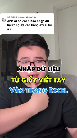 Nhập dữ liệu từ giấy viết tay vào trong excel đơn giản  #tinhocvanphong  #tinhocmos #exceltips 
