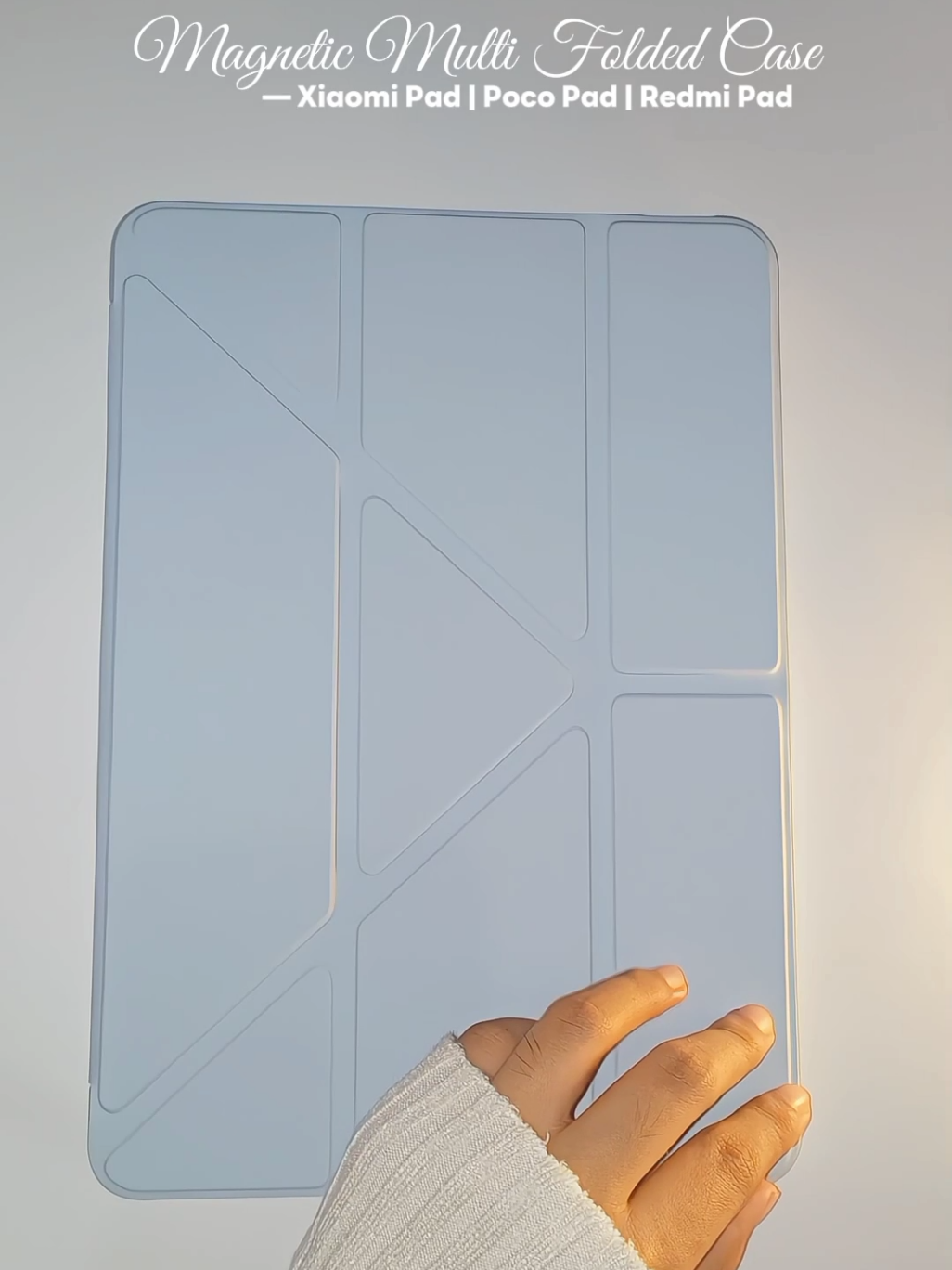 magnetic multi folding case for xiaomi pad, poco pad, and redmi pad. super functional niyaa #tabletcase  #yfoldcase #xiaomipad #redmipad #tabletaccessories 