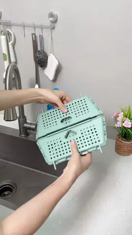 Rổ gấp gọn tiết kiệm không gian gọn nhẹ #yeubepnghiennha #nauan #xuhuong 