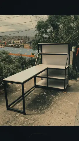 study table with shelf #ironforgestudio #DesignLove#IndustrialStyle #WorkspaceGoals 