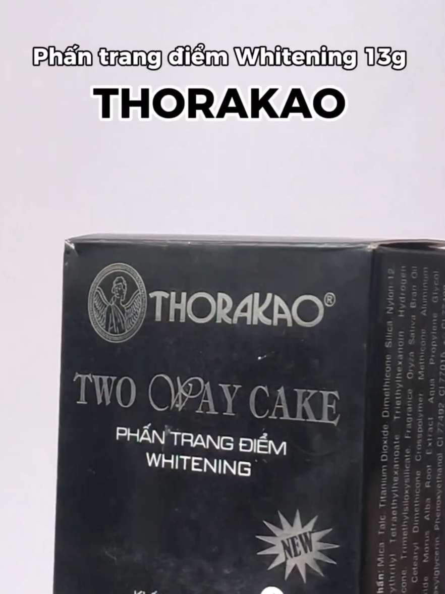 Phấn trang điểm kiêm dầu sáng da Whitening 13g Thorakao #Thorakao #myphamthorakao #trangdiem #phantrangdiemthorakao 