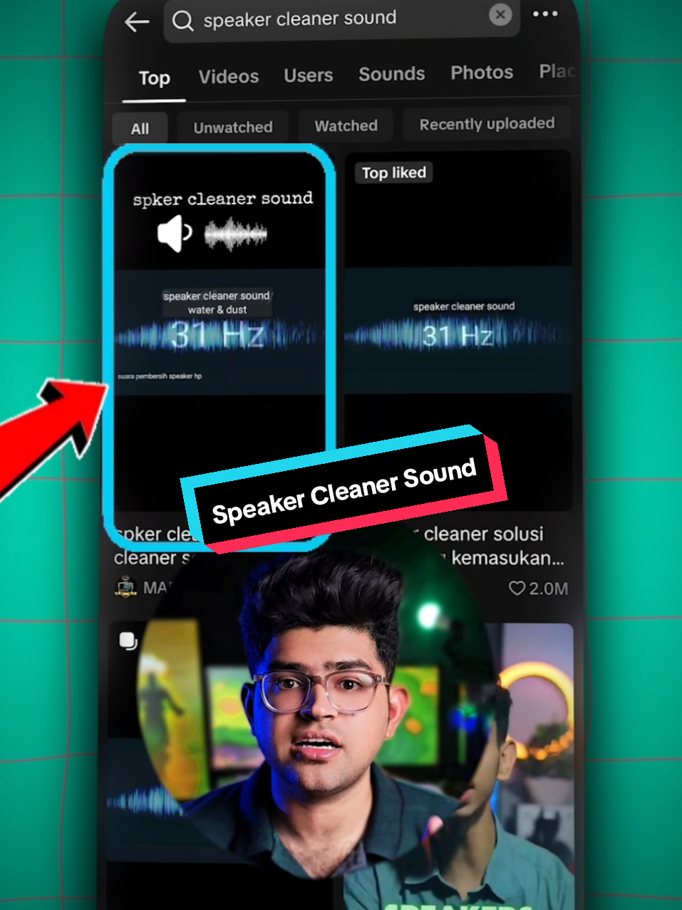 Speaker Cleaner Sound 🔥 Clear Mobile Speaker 🔊 #creatorsearchinsights #LearnOnTikTok #EduTok #speakercleanersound 