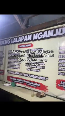 Mosok yo aku seng salah? Mending golek duit, nek golek mangan yo ndang rene tak enteni☺️ #sopoluweakubakol #lalapannganjuk #fyp #jowopride 