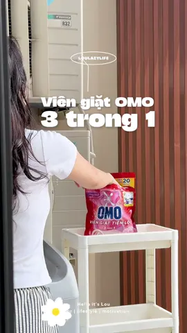 Viên giặt tiện lợi 3in1 OMO này dùng êmmm lắm nè mn #hoptaccungunilever #CleanTok #LifeHack #cleaninghack #loulazylife 