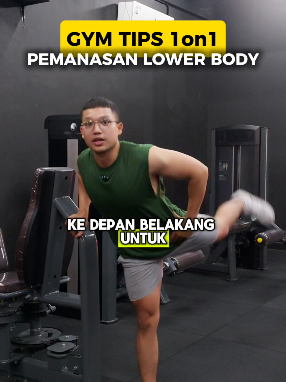 PEMANASAN LOWER BODY SEBELUM GYM! 👇 Kaki sering keram atau ketarik pas lagi leg day? Lu ga pemanasan sih‼️ . WARM UP ROUTINE: 1. Leg Swing Depan Belakang (15x) 2. Leg Swing Kanan Kiri (15x) 3. Hip Rotation (15x) 4. Lunges (10x) 5. Squat (10x) 6. Cardio Sederhana (5 menit) . 👉 Follow dan share untuk tips gym lainnya biar kita bareng-bareng terus #NaikLevel . Tracking calories with @Calsee #calsee 🔥