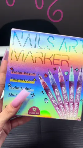 Have you tried nail art markers ??? #nails #newjerseynailtech #nailfinds #nailtutorial #nailart  