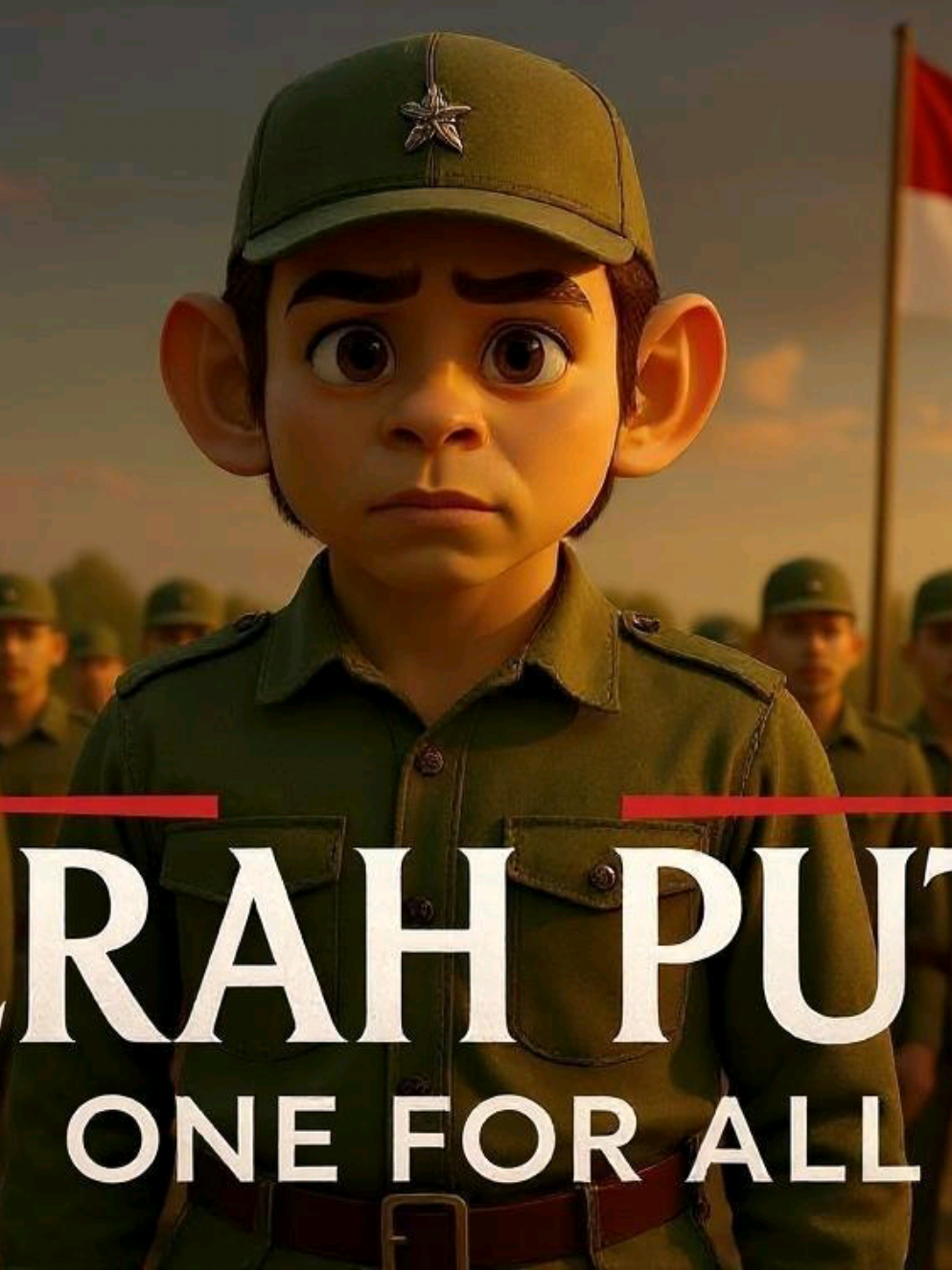Merah Putih: One For All 🇮🇩 ini versi lain yg tidak ikut aslinya asal ngedit jadi karena poin AI enggak cukup #ai #oneforall #merahputih #film #animasi #fyp 