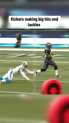 Get these guys a linebacker job 😭 #football #kicker #punter #bighits #tackles #fyp #viral 
