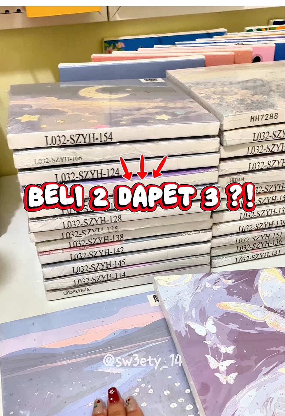 Lagi ada promo beli 2 dapet tambahan 1 lagi, mending checkout sekarang karena promo bisa berubah sewaktu-waktu✨🎨🖌️ Auto kalap sih ini😍 #painting #paintbynumber #paintbynumbers #paintbynumberkit #miracleworks @Miracle Works Mall 