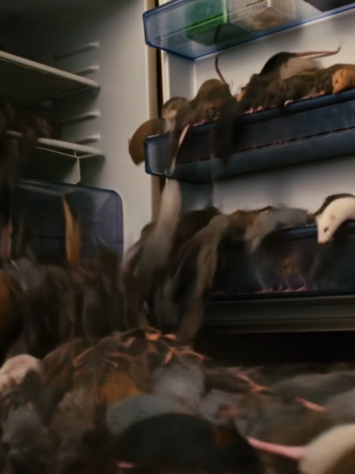 AI Fridge Opens… And You Won’t Believe What’s Inside 🐭😱 #AIart #AIgenerated #fridgefail #rats #funnyvideo #unexpected #viralvideo #creepy #TikTokAI #fyp #digitalart #horrorstories #surprise #memetok