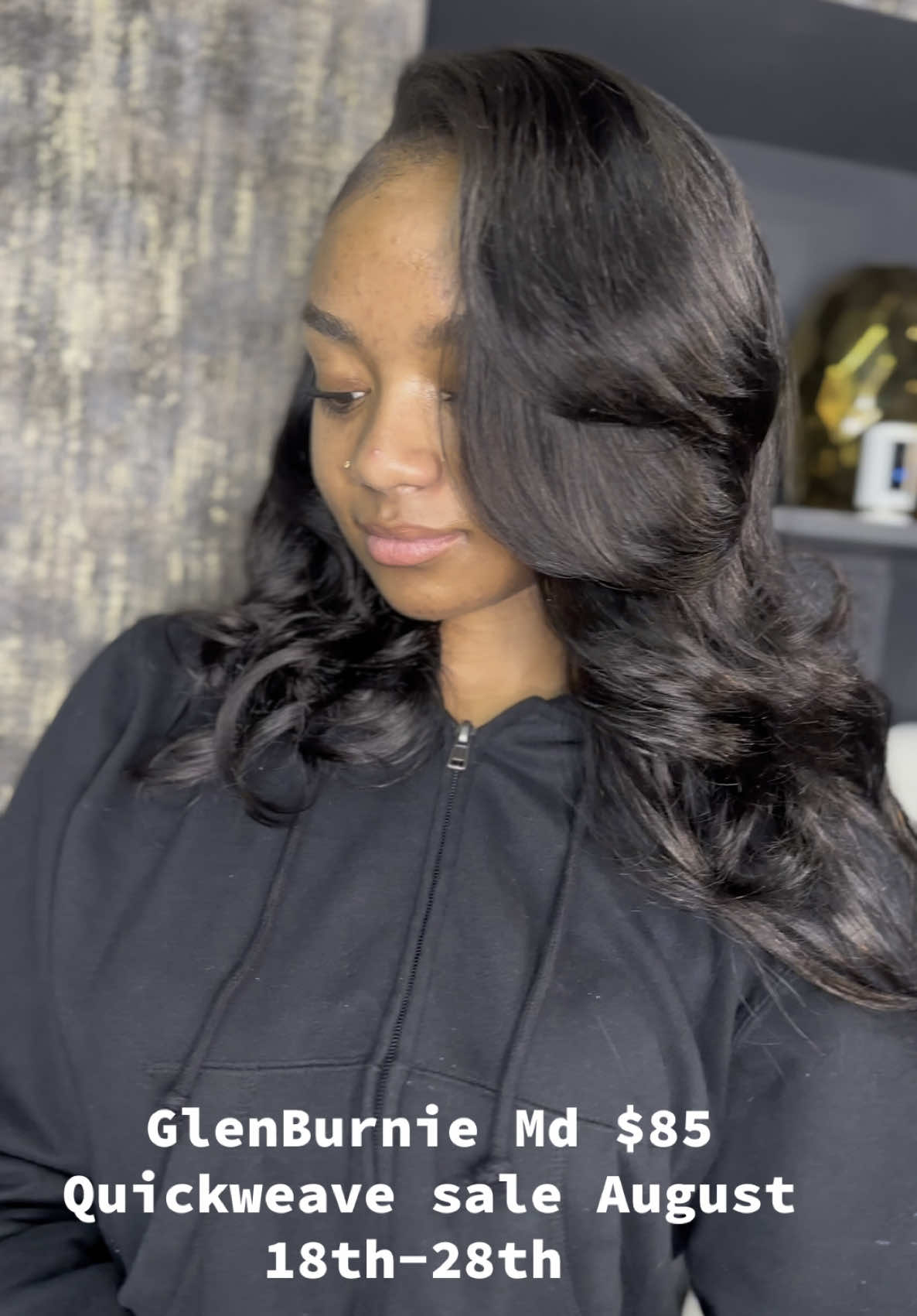 $85 Quickweave Sale.. Style included to book an appointment IG. @lyricalexus.beauty click the link in bio #glenburniehairstylist #baltimorehairstylist #fyp #dmvquickweaves #dmvhair 