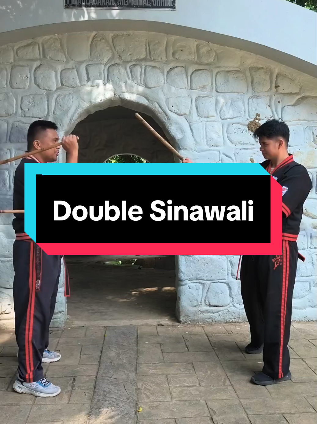 Double Sinawali with Partner #Double Sinawali #fma #arnis #kali #filipinomartialarts 