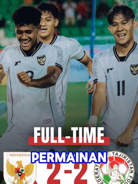 timnas Indonesia U17 di tahan imbang Tajikistan 2-2#football #indonesia #vs #tajkistan 