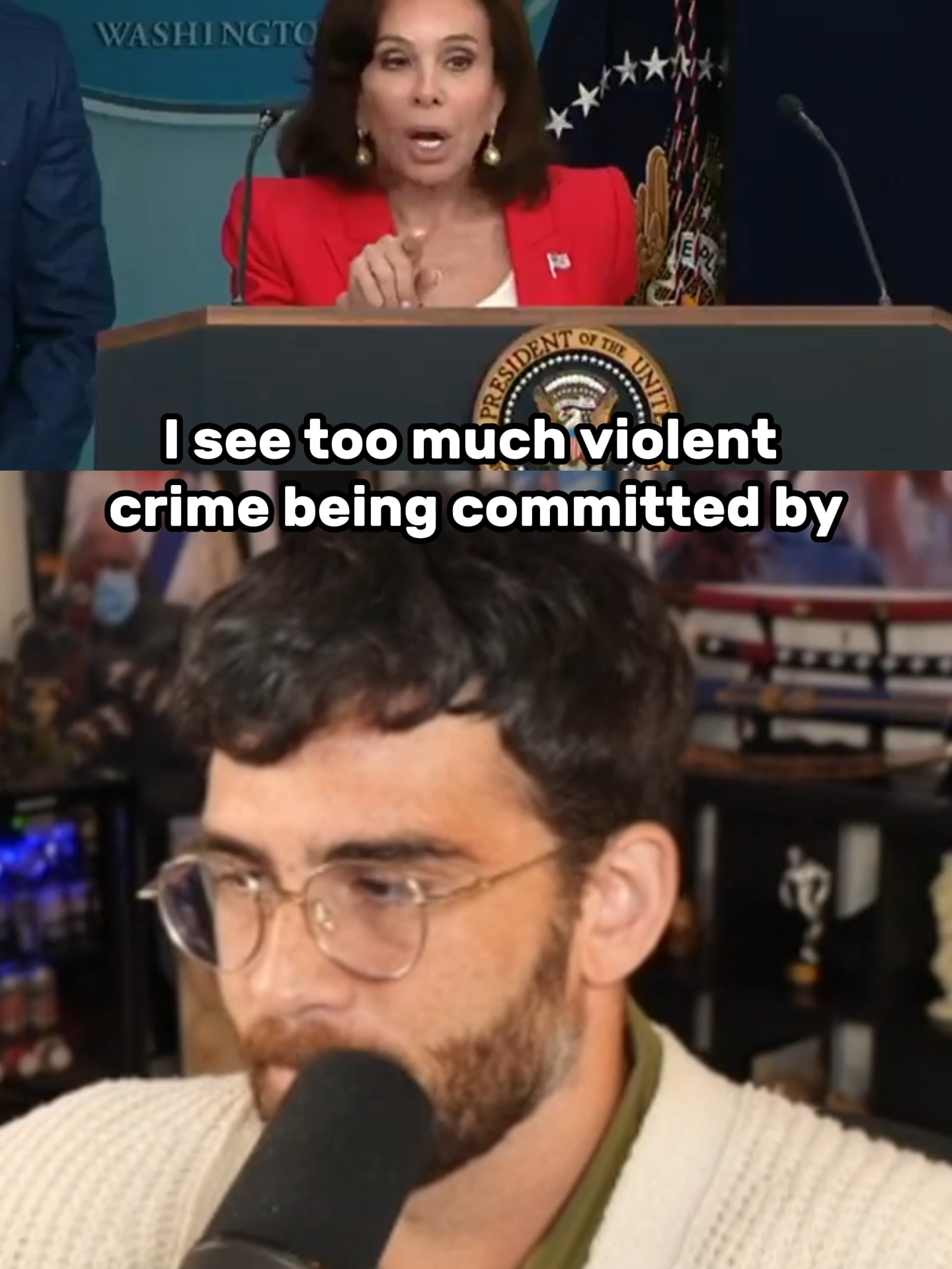 Jeanine Pirro makes a statement to young Americans #fyp #foryou #foryoupage #hasanabi