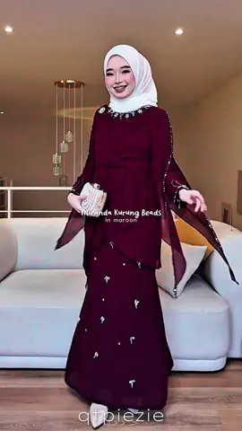 Miranda kurung in maroon ❤️ cantik sangat! harga pun murah #bajukurung #bajukurungmoden #kurungmoden #bajuraya #raya2026 