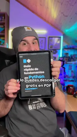Esta es mi guía de fundamentos de Python para descargar en pdf 🐍 📝 La tienes gratis en 