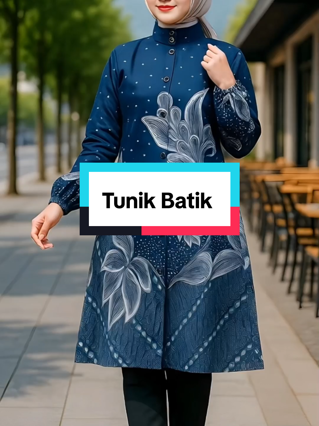 Tunik Batik Modern.  #tunik #tunikbatik #tunikkekinian #tunikwanita 