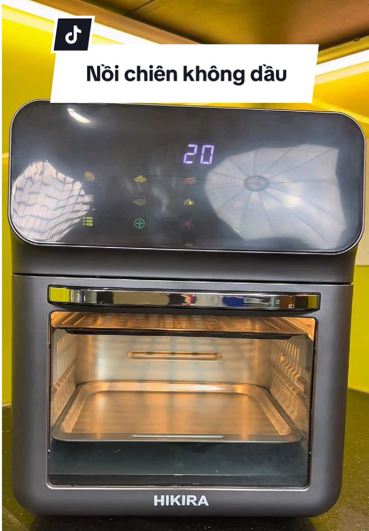 Nồi chiên không dầu Hikira đa năng vừa là lò vi sóng vừa là lò chiên tiện lợi #hikira #review #tienloi #noichienkhongdau #chienkhongdau 