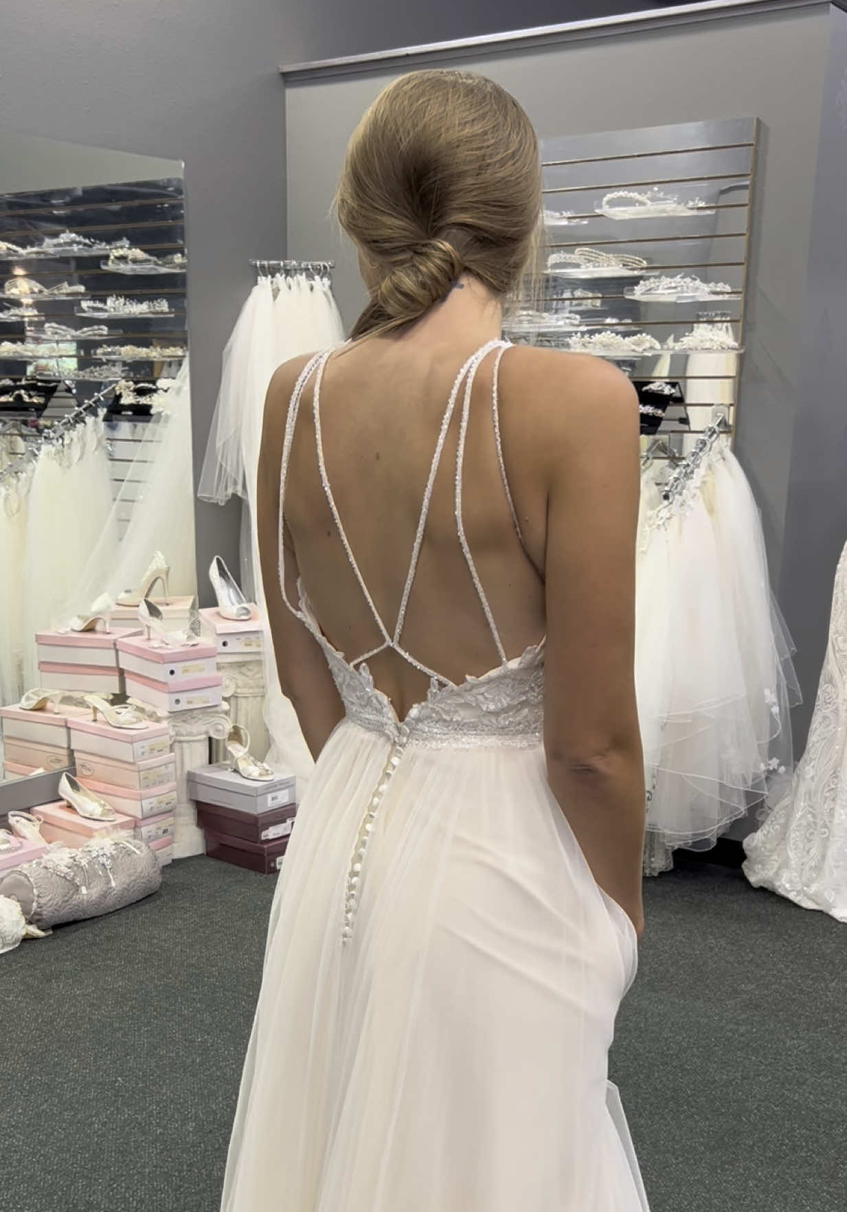 Say “yes” to your wedding dress at Bliss!  #Bride #engaged #wedding #weddingdress #bridaltiktok 