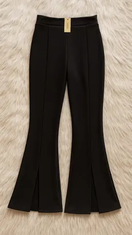 Celana Scuba Cutbray Flare Highwaist belah depan #celanawanita #celanacutbray #terlarisditiktok 