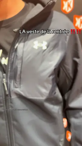 Veste Under storm noir et gris avec ou sans capuche disponible dès maintenant #rentrée #underarmour #branche 