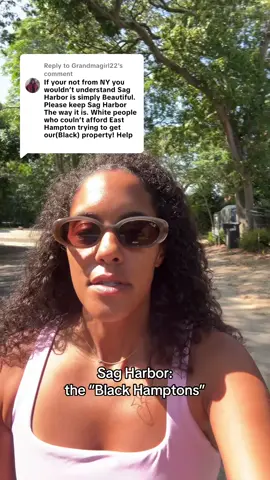 Replying to @Grandmagirl22 This comment is correct. The gentrification in Sag Harbor started when white people began to be priced out of their own communities and looked to ours. Here’s the difference people keep missing: When Black people talk about preserving Black communities, it’s about survival and protecting the few safe spaces we were ever allowed to create in this country. These spaces were built when we were shut out everywhere else. When white people say the same thing, it’s about exclusion — keeping others out of spaces they’ve always had access to. That is what makes it racist. Sag Harbor, and especially the SANS community, has always been Black. I am determined to make sure we are not going anywhere. Preservation and exclusion are not the same. History matters. Context matters. #sagharbor #blackhamptons #blacktiktokcommunity #thehamptons #sans 