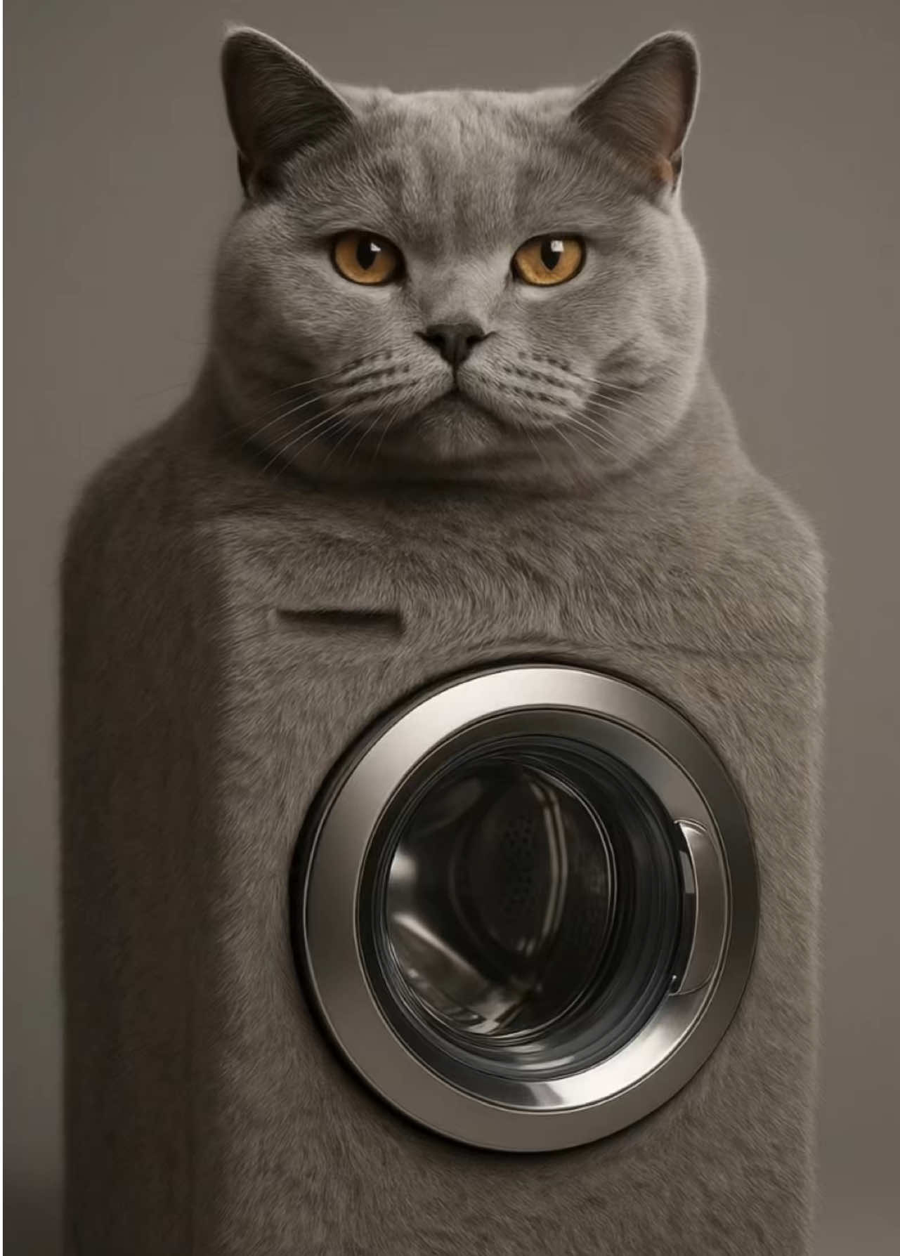 Introducing the new washing machine model – elegant and self-sufficient, the Cat-Washer  #cat #washingmachine #clean #tiktok #washing 