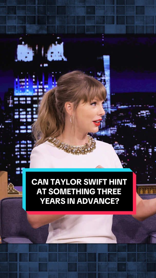Can @Taylor Swift hint at something three years in advance? ❤️‍🔥 #FallonFlashback #TSTheLifeofaShowgirl #TS12 #TaylorSwift #TheLifeofaShowgirl #JimmyFallon #TonightShow 