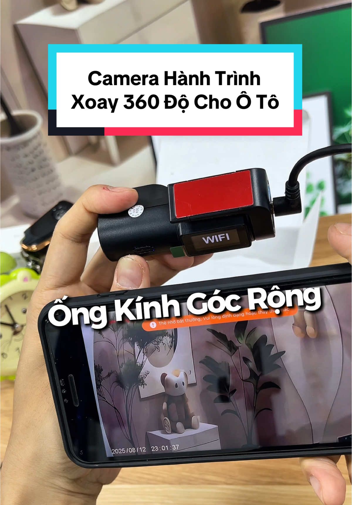 Camera Hành Trình Cho Ô Tô - Xoay 360 Độ - Xem Lại Ngay Hoặc Trực Tiếp Bằng Wifi - Ghi Đè Tự Động Khi Xe Khởi Động #camerahanhtrinh #camerahanhtrinhoto #camerahanhtrinhgiare #phukienxehoi #camerahanhtrinhxetai 