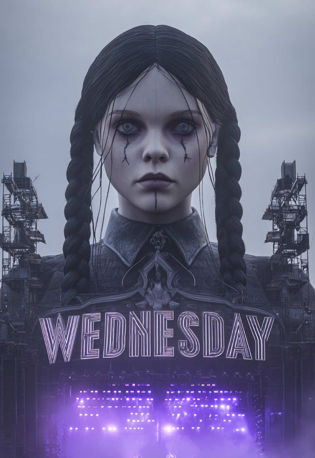 📍👁️‍🗨️💜NULORA x WEDNESDAY // Violet Stage, Zone 8   🗓 2025.08.03 🕷 Phase: She Dances 18:19 — No one expected her to move.   But she did.   To her own rhythm. This didn’t happen. But it feels like it did. #NULORA  #WEDNESDAY   #loopvisual  #visualritual   #syntheticritual @Netflix 