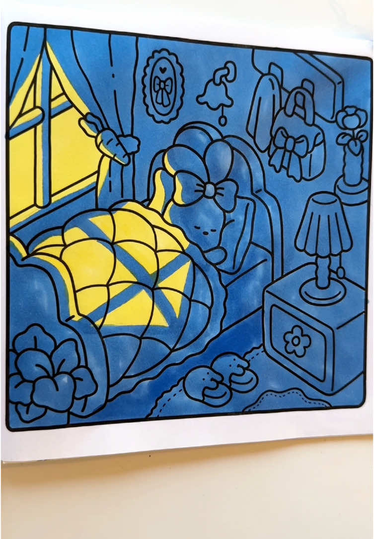 My marker was soo dry in the end 😅 #coloring #timelapseart #spedup #ohuhu 